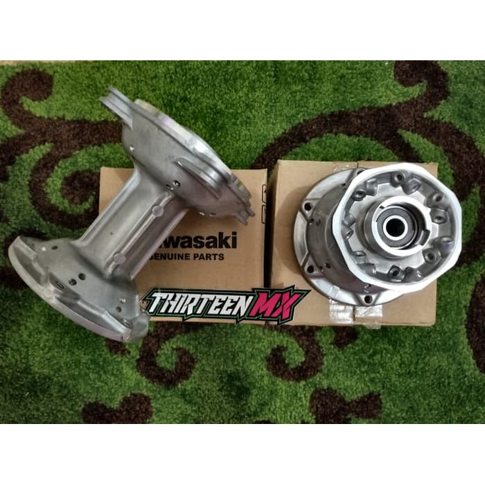 Tromol Set Depan Belakang Kawasaki KLX  Dtracker 150 Hole 36 Original Ori
