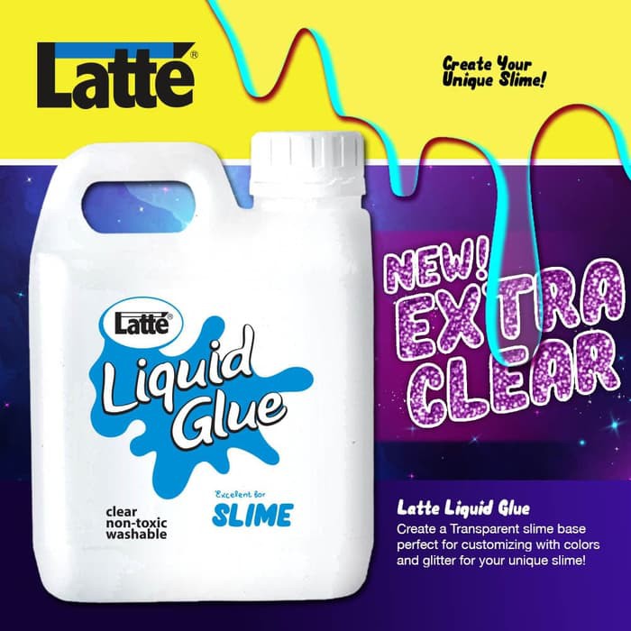 

Promo Slime Latte Liquid Glue/Povinal/lem cair 1000 ml Bagus