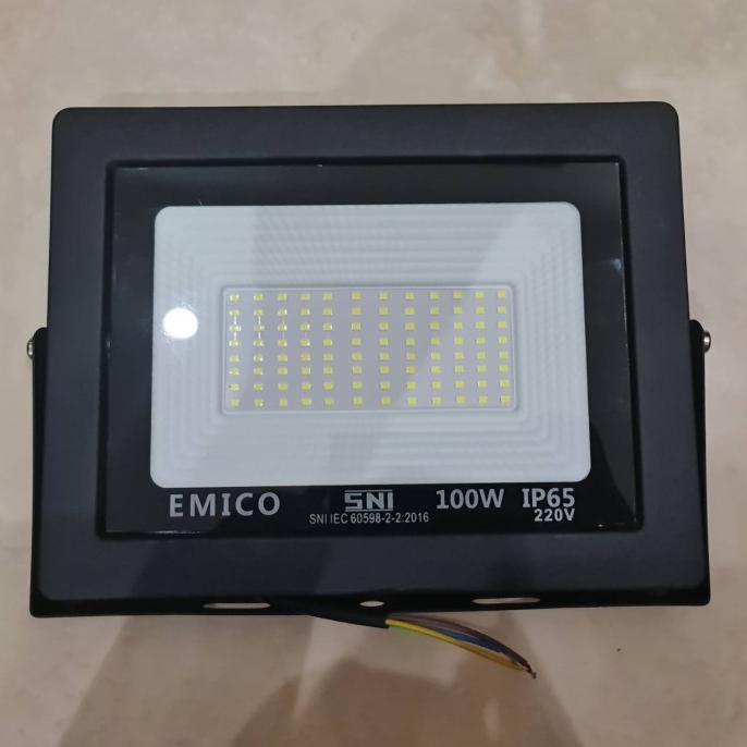 Lampu Sorot 100W PUTIH Emico/Lampu Tembak LED 100 Watt IP65 EMICO