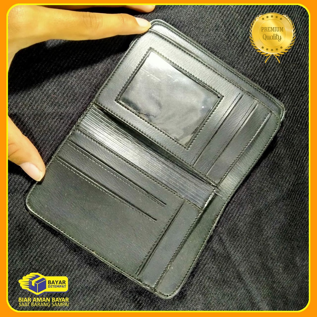 Fashion Dompet Pria 3/4 levis Bahan Kulit sintetik premium