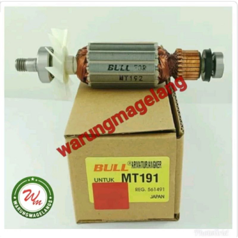 MT191 ARMATURE ANGKER MESIN KETAM PLANNER MAKTEC MT 191 192 MERK BULL mt191 mt192