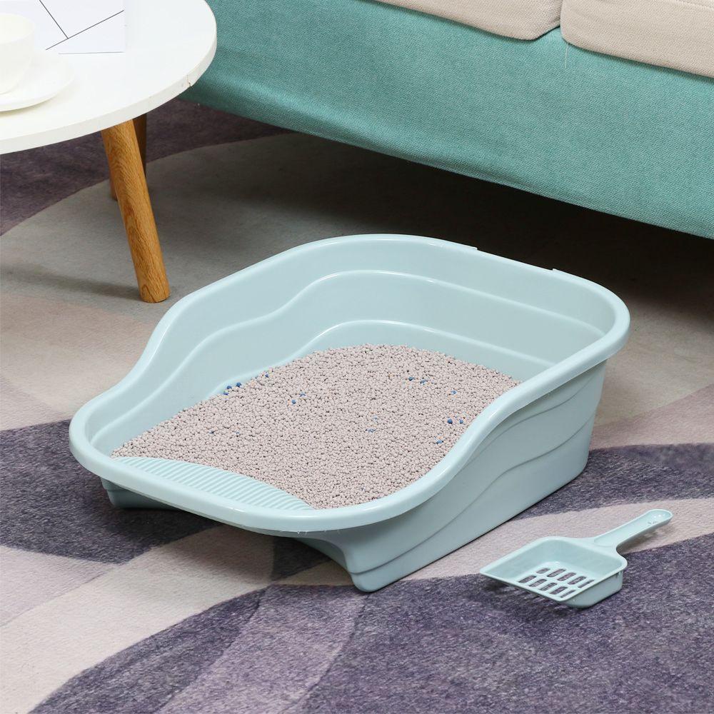 Chookyy Cat Litter Box Perlengkapan Hewan Peliharaan Yang Nyaman Pispot Kucing Kapasitas Besar