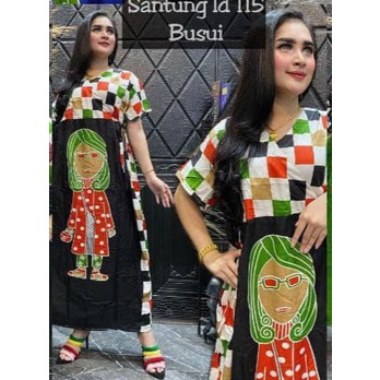 Dress gaun cibi tejo kotak busui