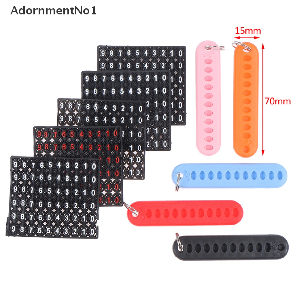 (AdornmentNo1) 5pcs / set Gantungan Kunci Bentuk Nomor Telepon