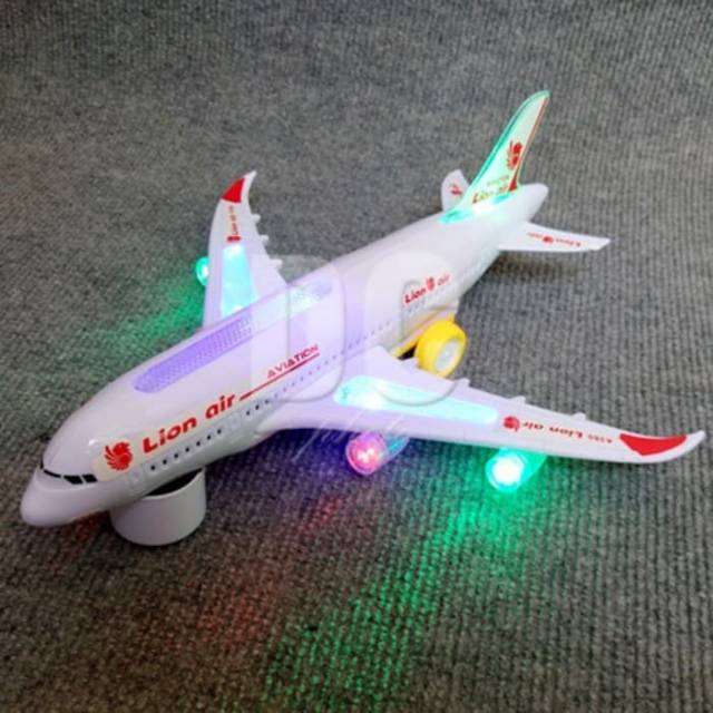 mainan replika pesawat terbang lion air - miniatur edukasi plane anak - aircraft model