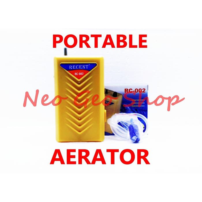 CVG785 Mesin Aerator Airpump Aquarium Baterai Batre Portable Recent 002