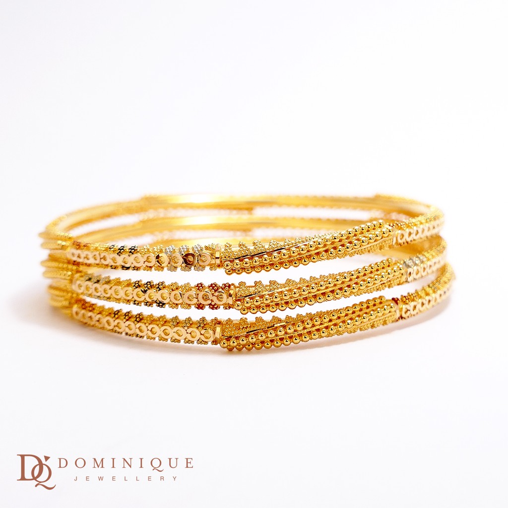 

Dominique Jewellery-Gelang Dubai Standar Internasional 91,6% DQG 5854