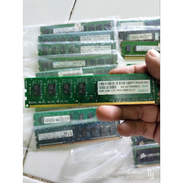 Ram pc/komputer 4gb ddr3 second bergaransi