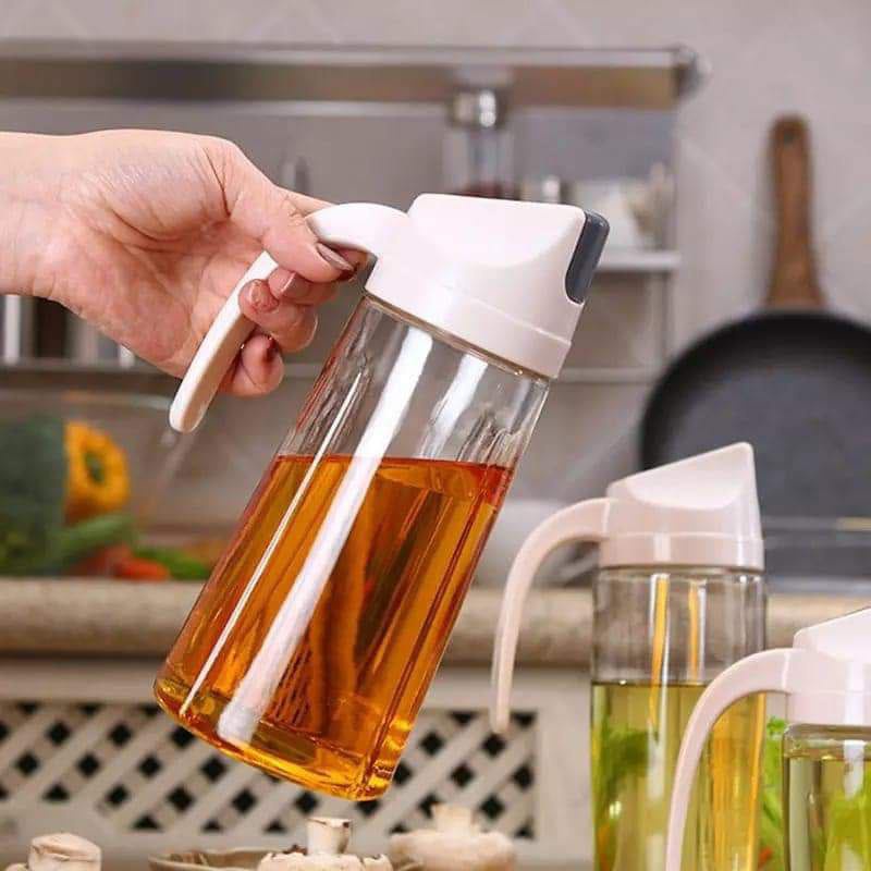 

Botol minyak kaca trasparan minyak goreng