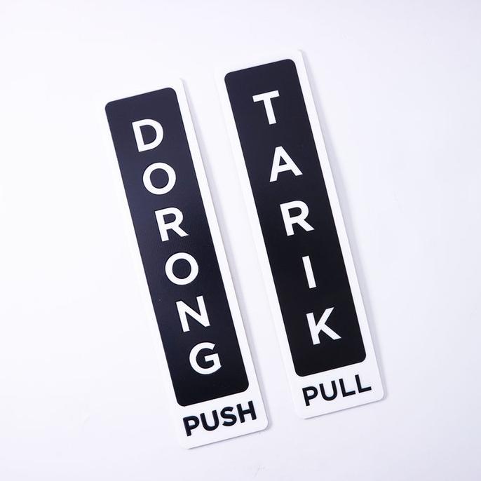 

[BISA COD] Sign Board | Sign Label Akrilik | Dorong Tarik