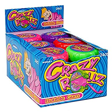 [NEW] Crazy Rollz Bubble Gum 50gr / Permen Karet Import Rasa Aneka Buah