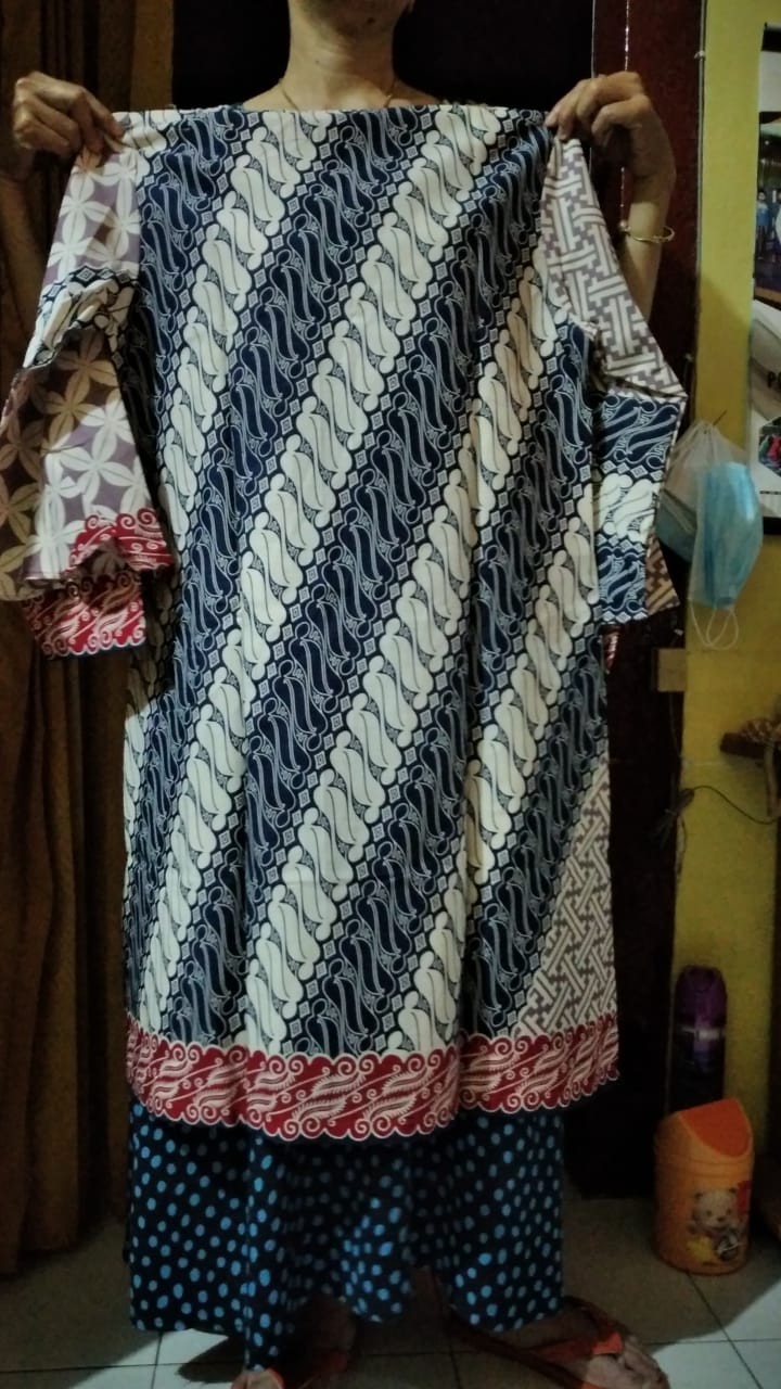 Tunik Priscanara 02 | Dress Batik Wanita Busui