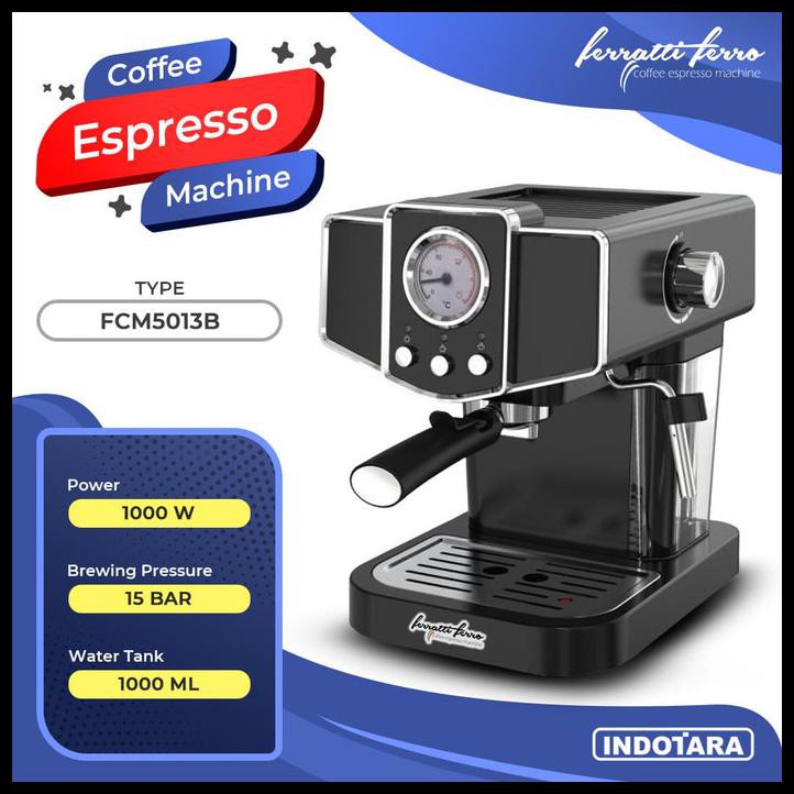Mesin Kopi Espresso / Espresso Machine Ferratti Ferro Fcm-5013B By Adriana Shop