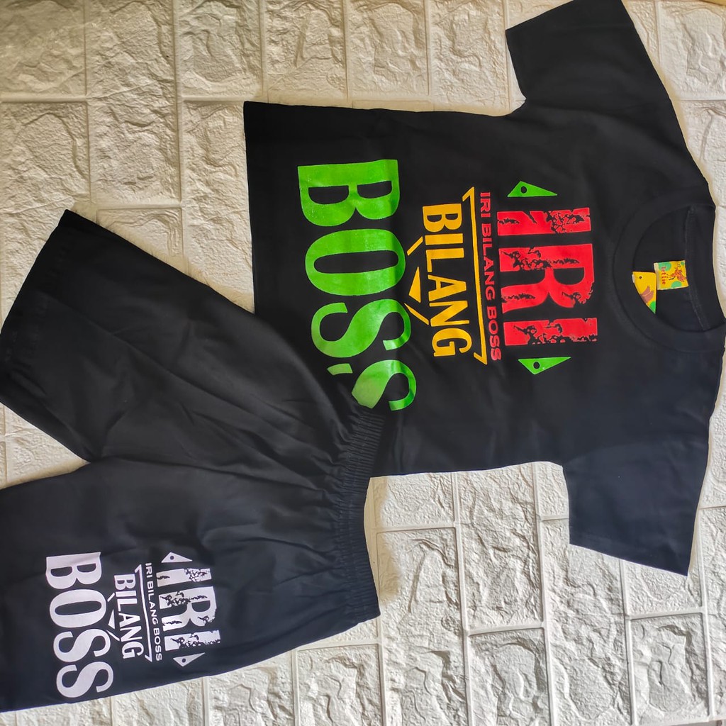 Baju Setelan Anak Laki Laki Perempuan Motif IRI BILANG BOS Terbaru IRI BILANG BOS Shopee Indonesia