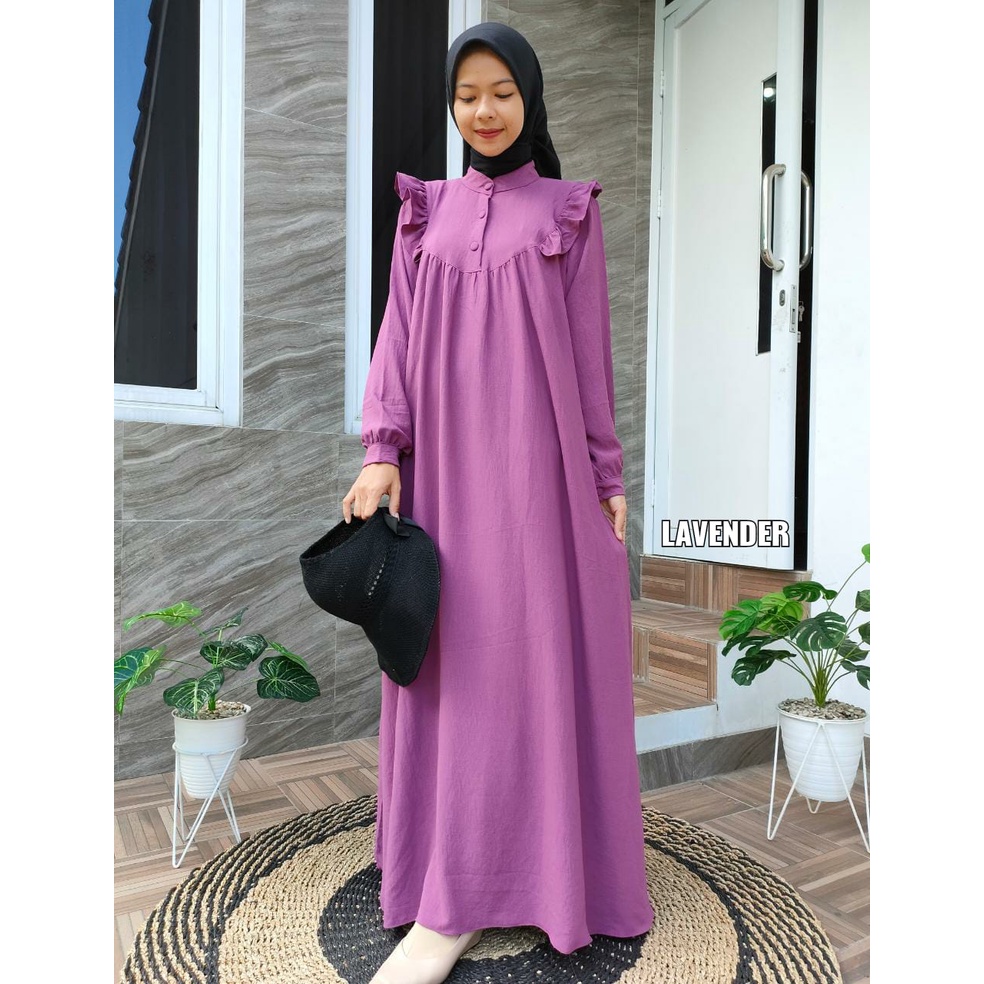 Best Seller Gamis Crinkle Airflow Maudya terlaris Premium SERI 2