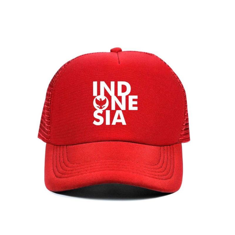 topi trucker jaring Indonesia Garuda merah putih