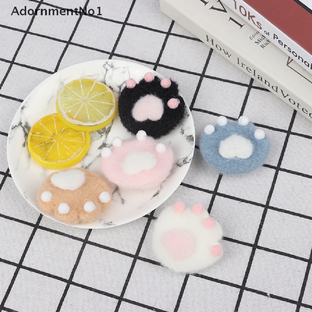 (AdornmentNo1) 2pcs / Set Bros / Pin Motif Kartun Cakar Kucing Bahan Plush Untuk Aksesoris Tas Ransel / Pakaian