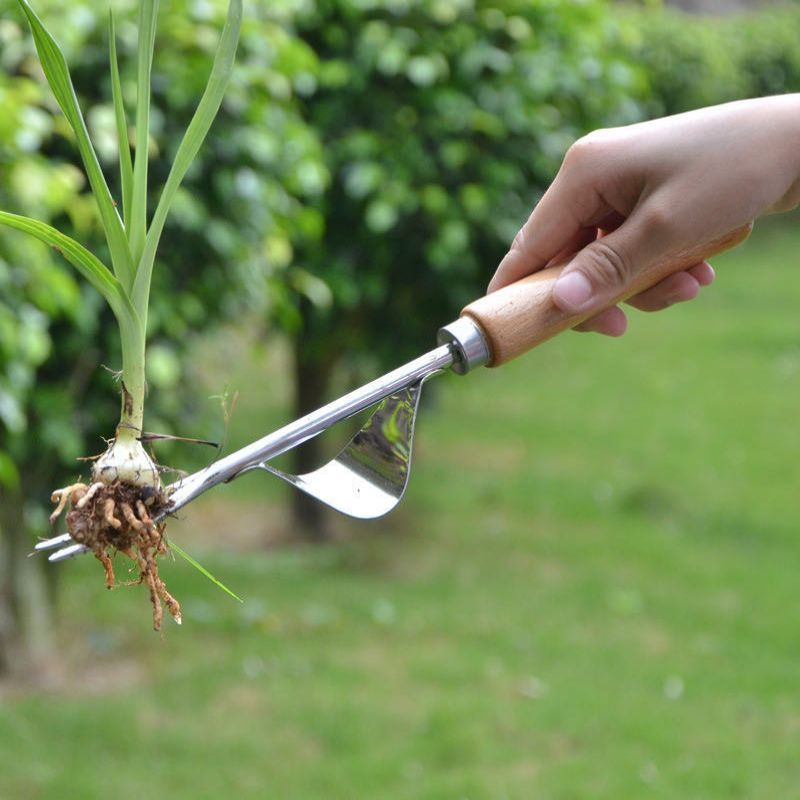 31cm Alat Pencabut Rumput Liar Stainless Manual Pencabut Rumput Akar Tanaman Liar Manual Untuk Berkebun