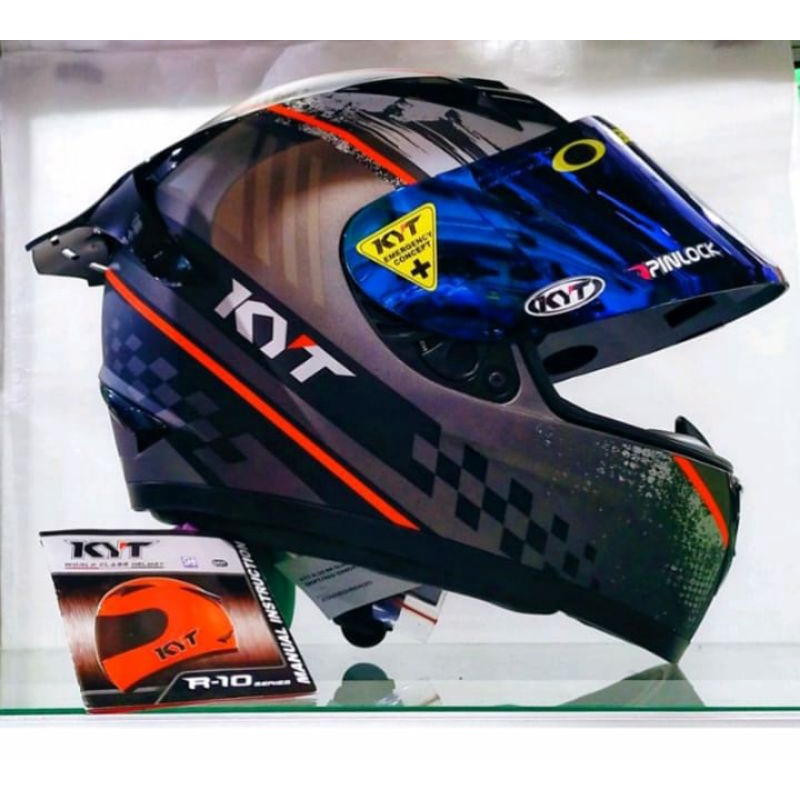 Helm Full Face Murah Paket Ganteng KYT R10 SERI 4 ORIGINAL BAYAR DITEMAT