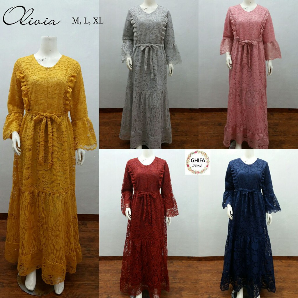 GAMIS OLIVIA BROKAT IMPORT