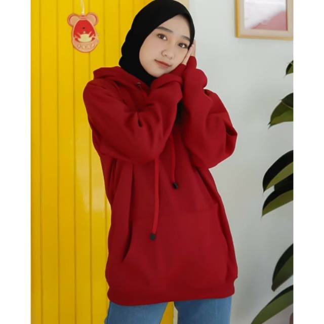 jaket/baju perempuan/Hoody polos perempuan