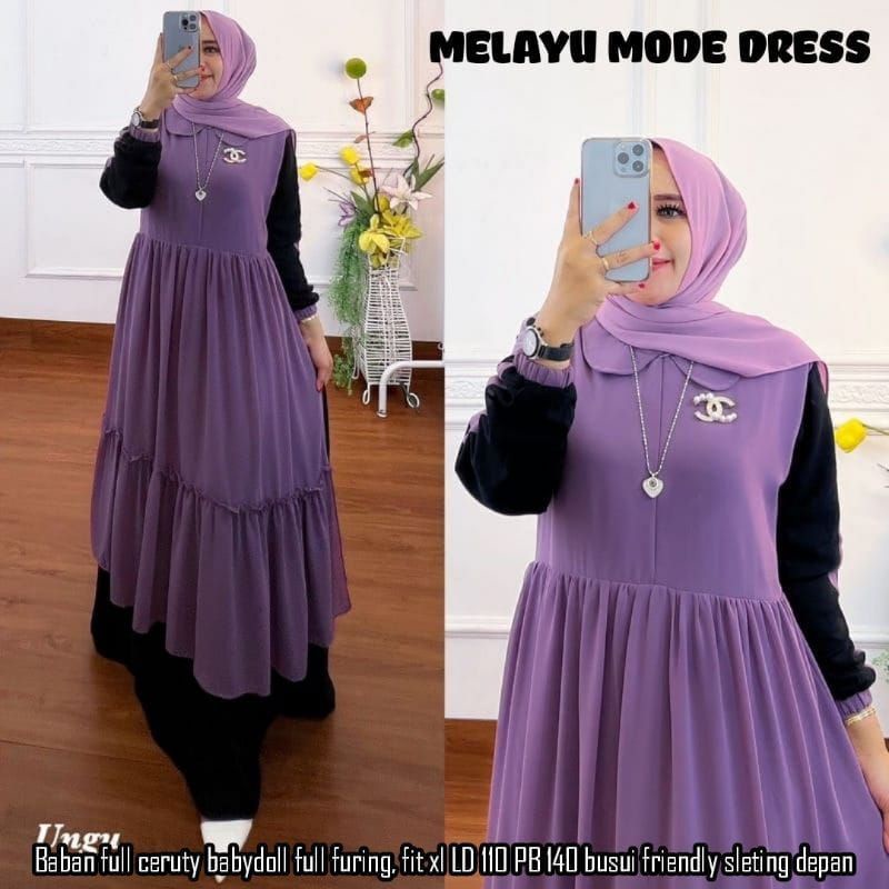 Melayu Dress // gamis ceruty babydol best seller