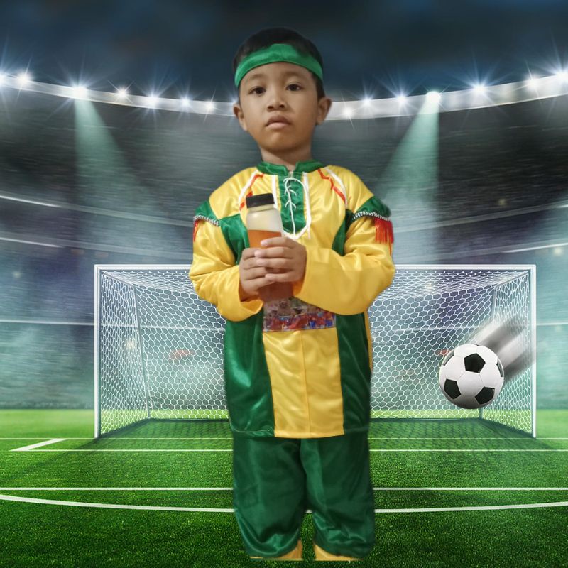 Setelan anak kostum singa depok