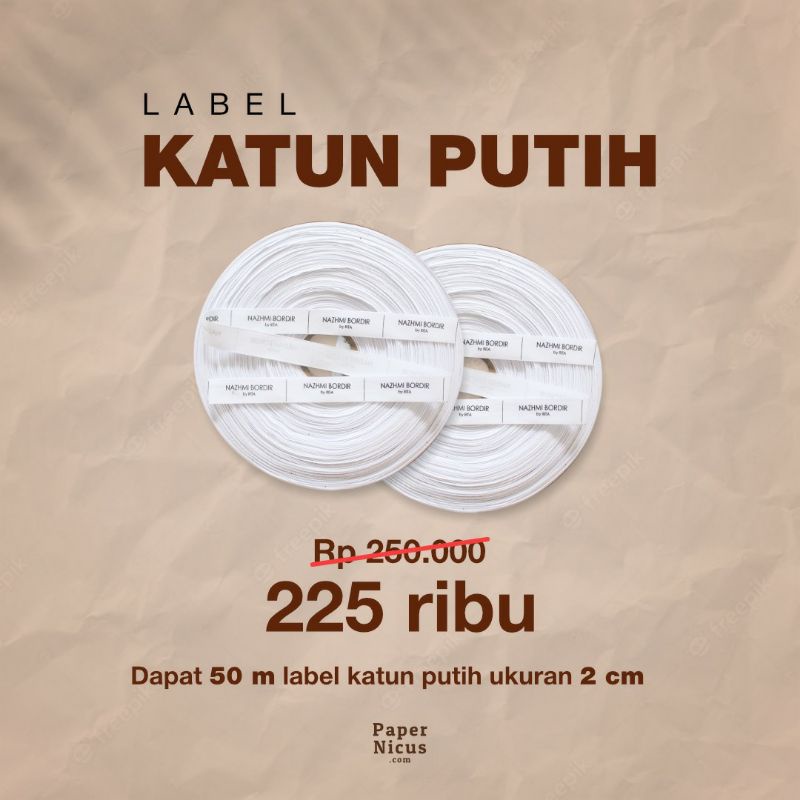 

PAPERNICUS - PROMO LABEL KATUN PUTIH TULANG