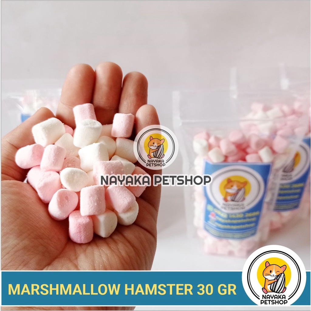 Marshmallow Hamster 30 gr Snack Hamster Makanan Cemilan Sugar Glider Extra Food