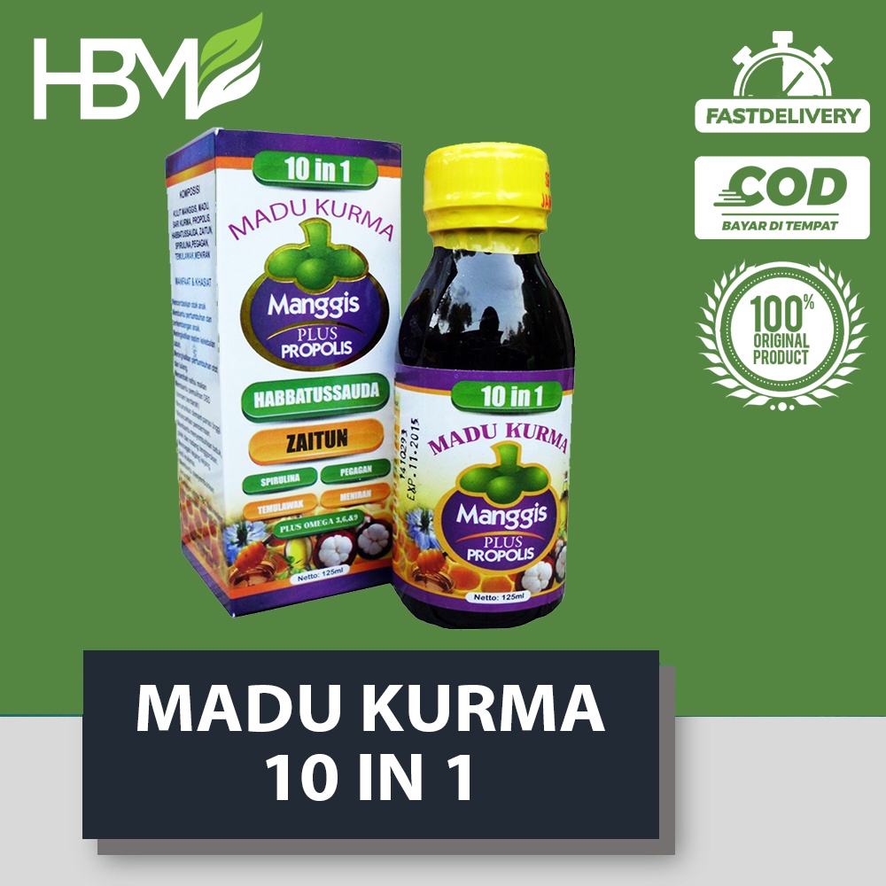 

MADU KURMA MANGGIS PLUS PROPOLIS 10 IN 1