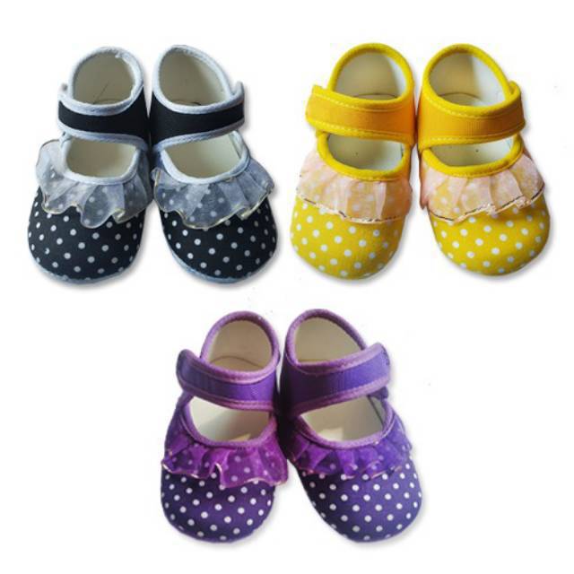 Sepatu Bayi Newborn Motif Perempuan &amp; Laki Laki / Baby Shoes Boy Girl