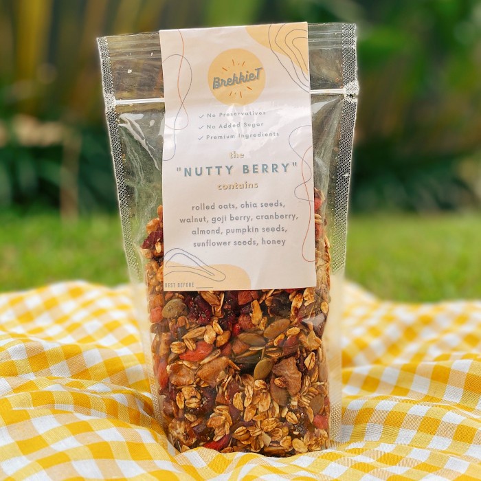 

Jual Nutty Berry Brekkiet Healthy Granola - Honey Berry Walnut