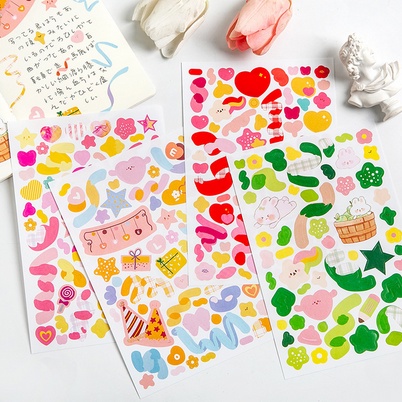 

HI329 Stiker Pita Beruang Lucu 1 Sheet Menghias Polaroid Album Foto