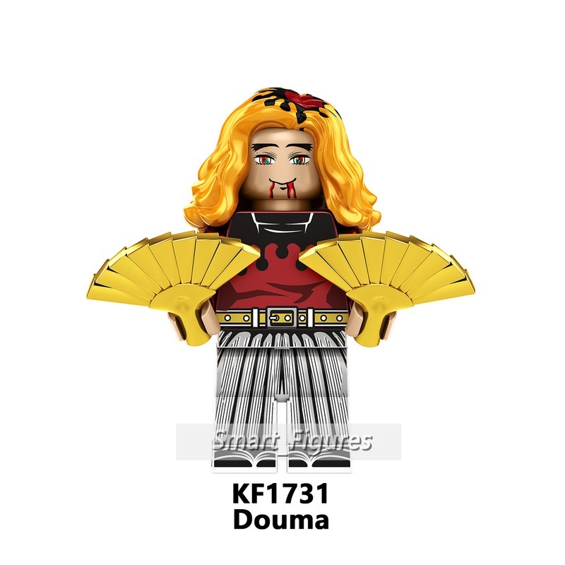 Mainan Action Figure Demon Slayer Daki Douma Kaigaku Hantengu Juuni Kituki Minifigures Untuk Hadiah Anak KF6163