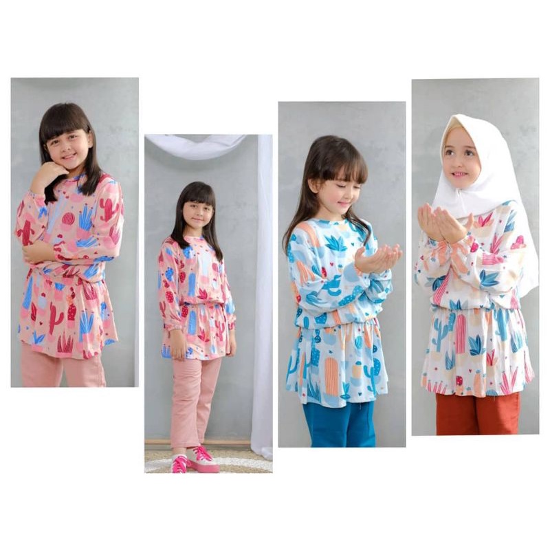 READY setelan cactus by billion kidswear/setelan anak cewek lucu/set kaktus billion