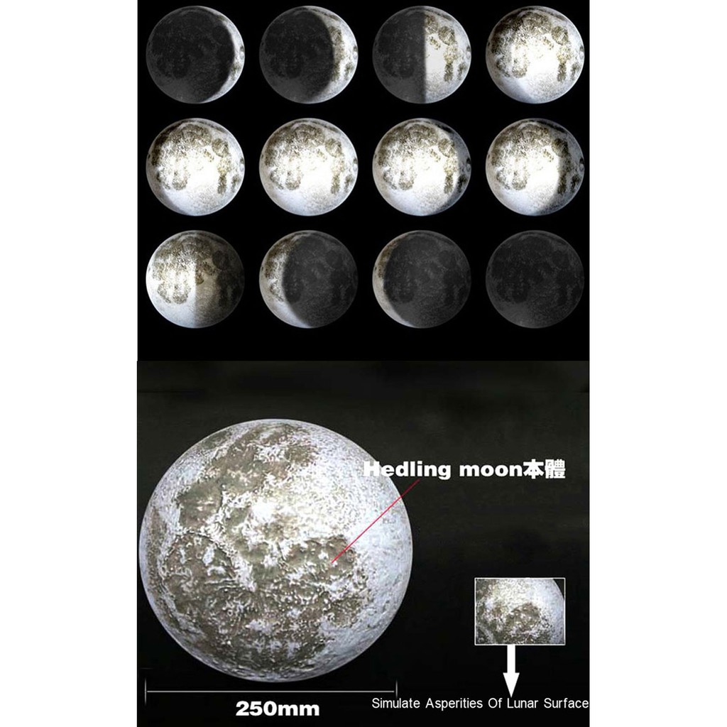 Lampu bulan - healing moon light - lampu tidur