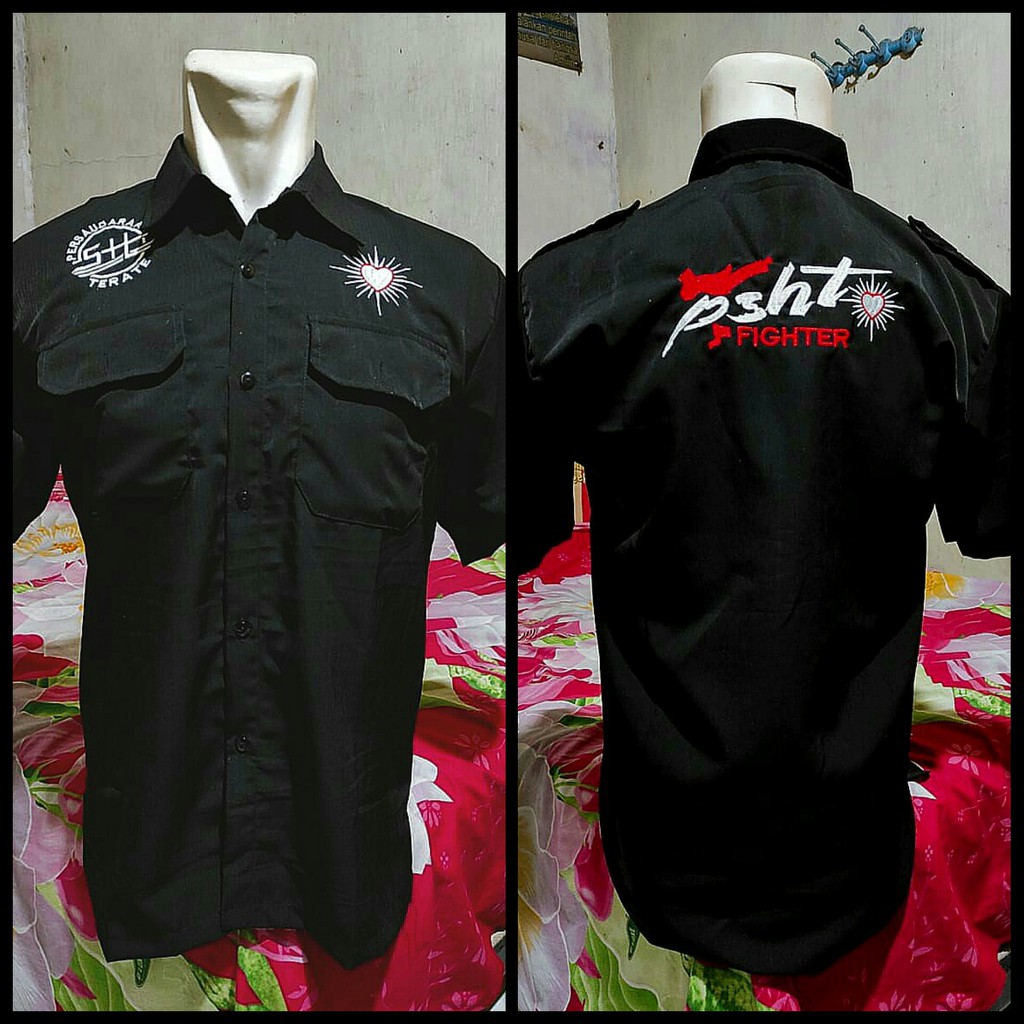 KEMEJA PSHT BORDIR KEREN-KEMEJA PSHT FULL BORDIR-KEMEJA TERATE-HEM PSHT PRIA BORDIR-HEM TERATE