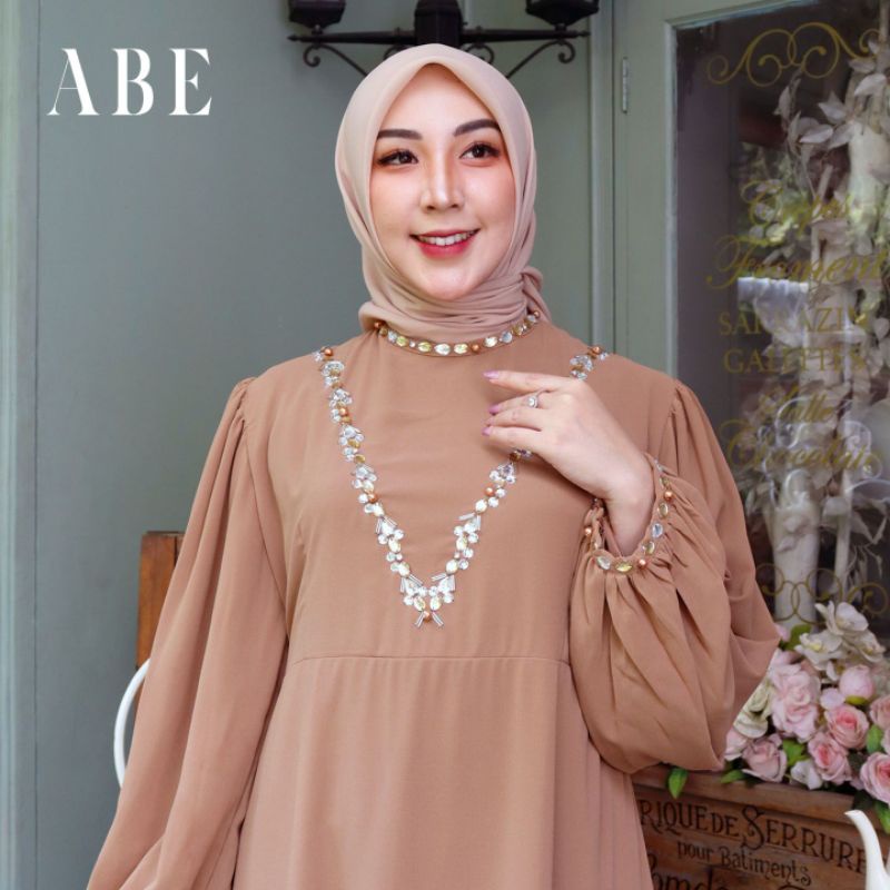 FASHION MUSLIM//NUHA DRESS PAYET//Kode AB