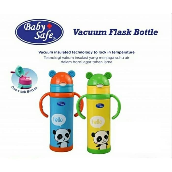 Baby Safe Vacuum Flask Straw Botol Termos  (Tersedia Pilihan Ukuran dan Warna)