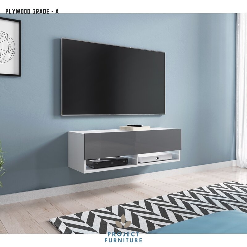 Latopia Lala - Meja TV / Rak TV Minimalis Modern Panjang 100 cm Maks Ukuran TV 49" Sudah Dirakit