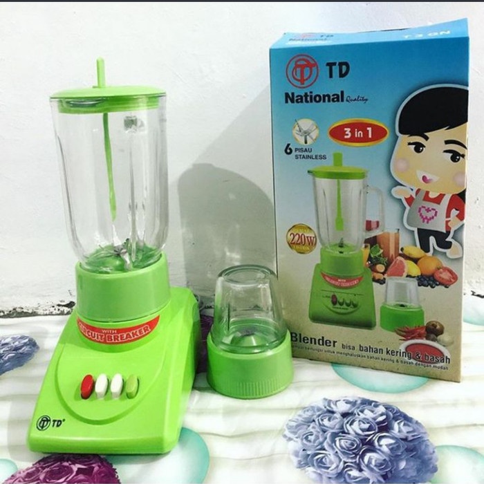 Blender National TD Kaca 6 Pisau