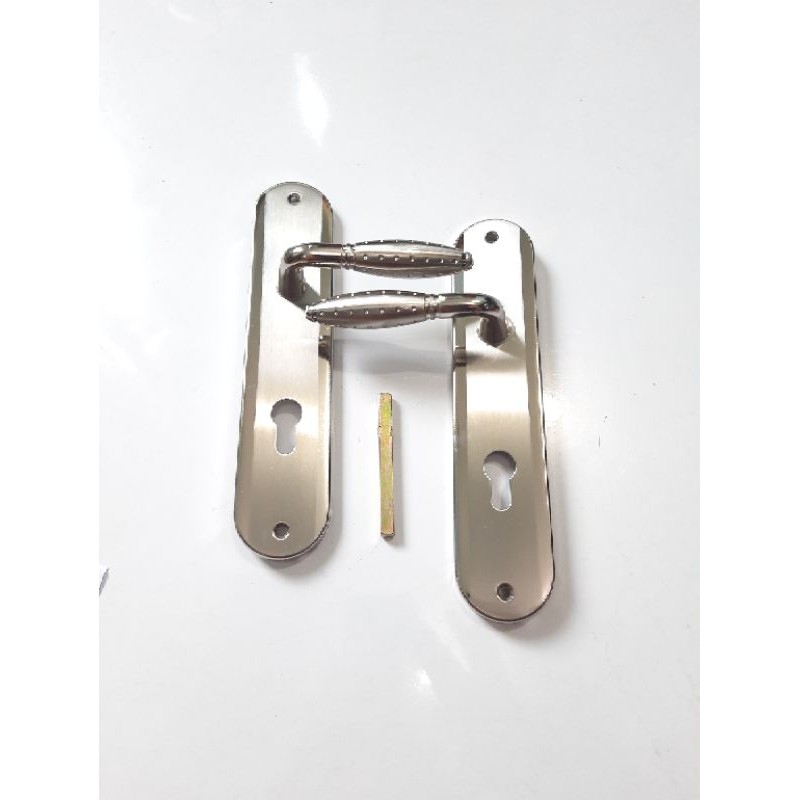 HANDLE BESAR SET GRANAT/BULAT PUTIH / GAGANG KUNCI PINTU RUMAH