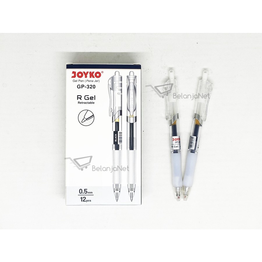 Pulpen Gel | Gel Pen Joyko Klik Retractable R Gel GP-320 0.5 mm