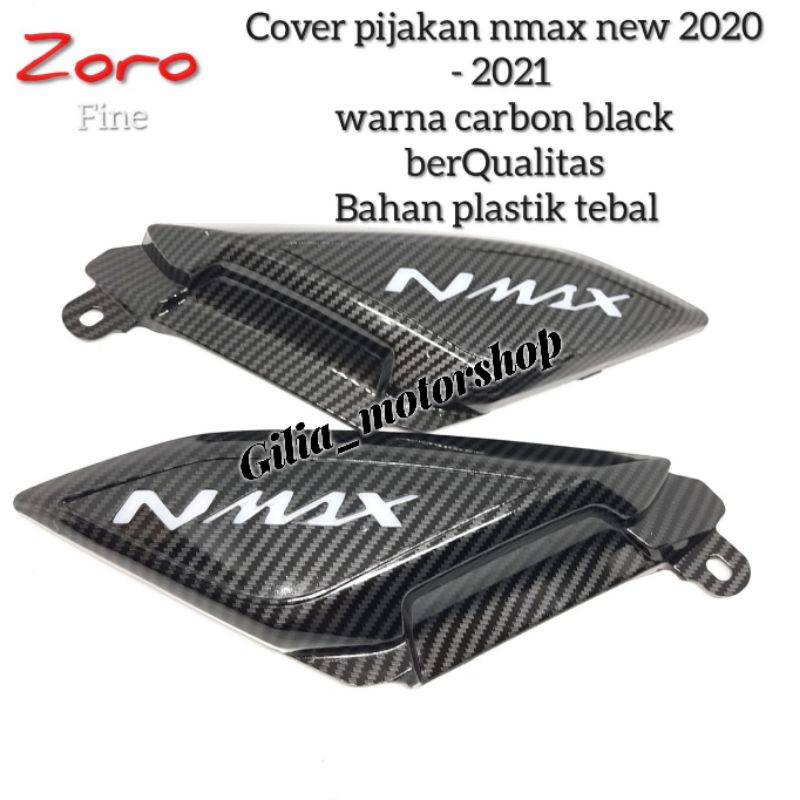 Cover Pijakan Body Nmax New Carbon Yamaha Nmax New 2020-2021 Tutup Pijakan Body Nmax Karbon ZoroFine