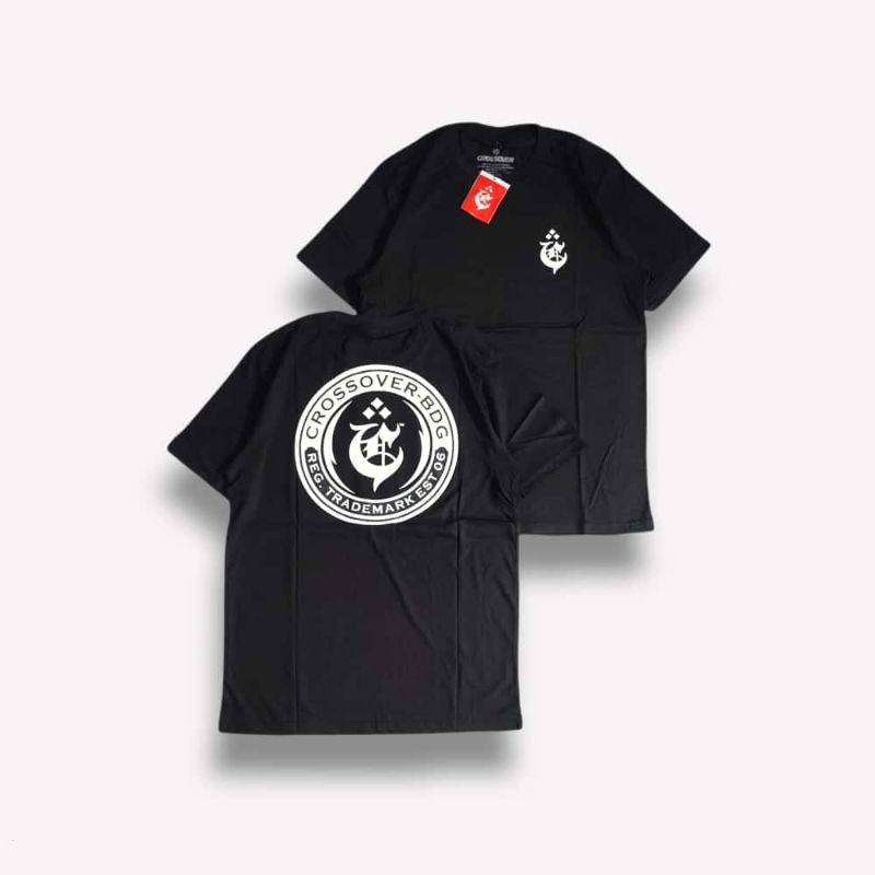 COD T-SHIRT CROSSOVER TRADEMARK HITAM - KAOS CROSSOVER LOGO BLACK - TSHIRT DISTRO CROSSOVER BANDUNG 