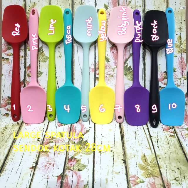 spatula sendok silicon SEKOP 28 cm tahan panas food grade silokon silicone