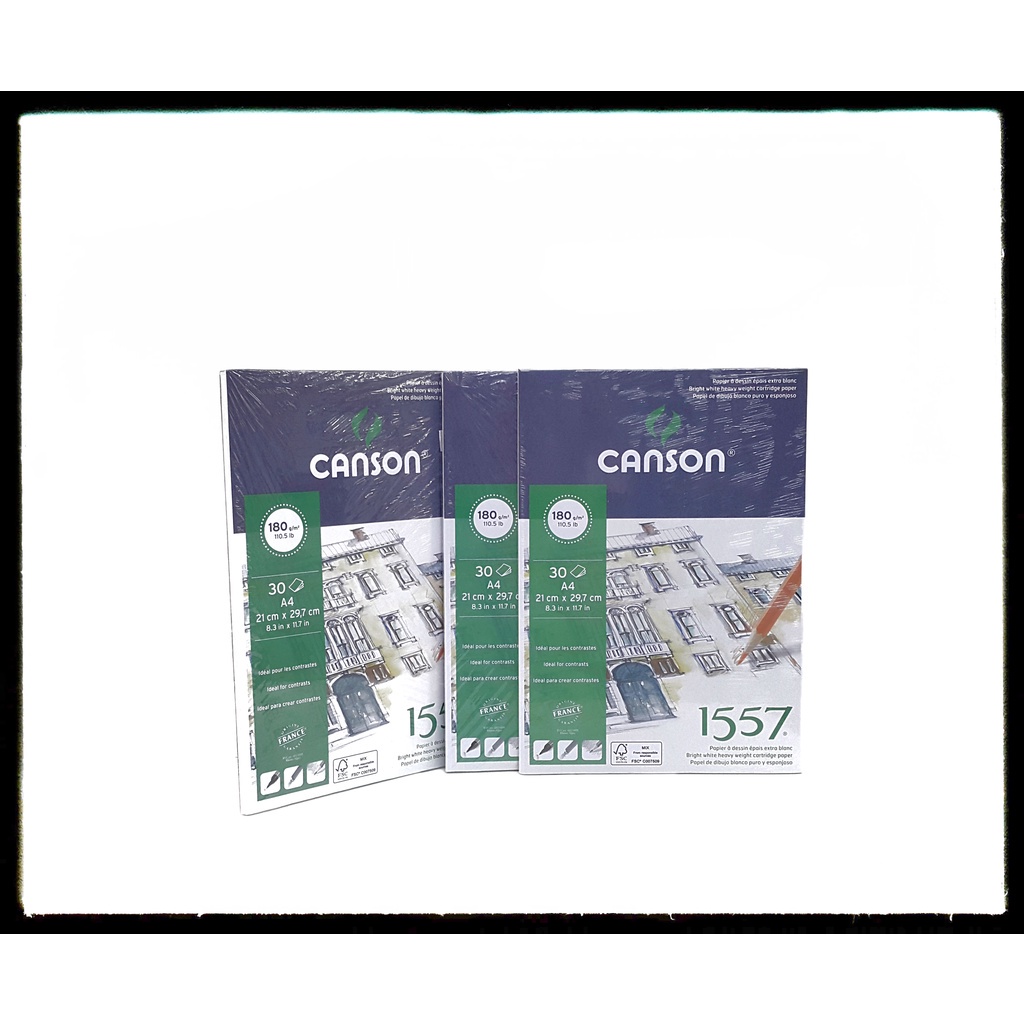 

Canson 1557 Drawing 30 Sheet A4 180 Gram