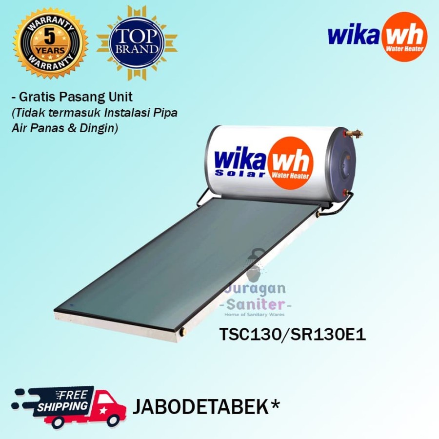 Pemanas Air Tenaga Surya Wika SR130E1 - Solar Water Heater