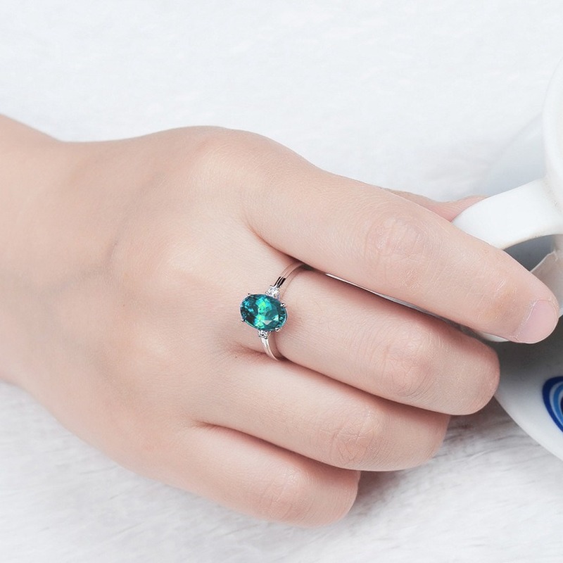 Cincin Sapphire Gaya Korea Elegan