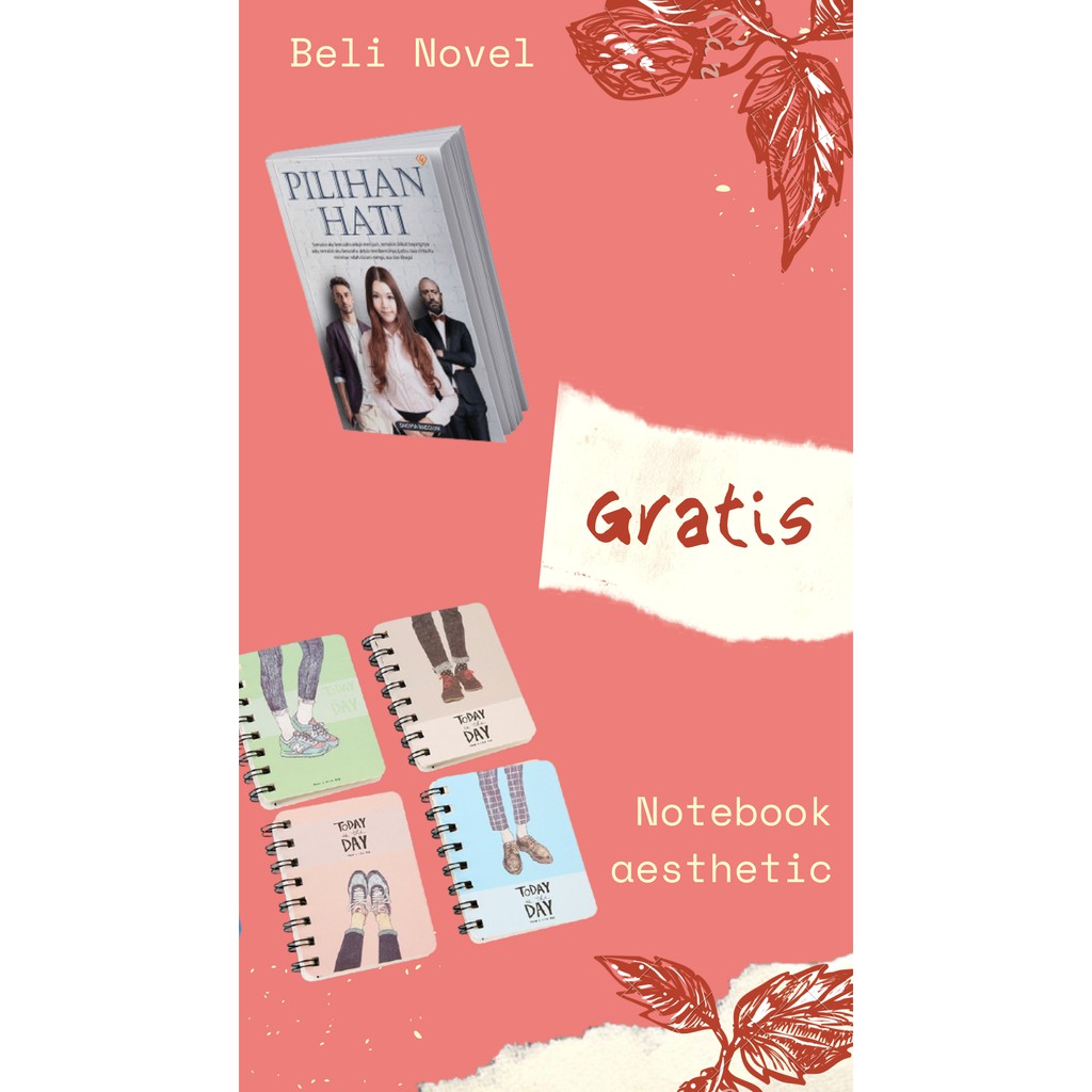 

Pilihan Hati - Shopia Baequni - GRATIS BONUS NOTEBOOK MINI - STICKY NOTES DAN GANTUNGAN AESTHETIC